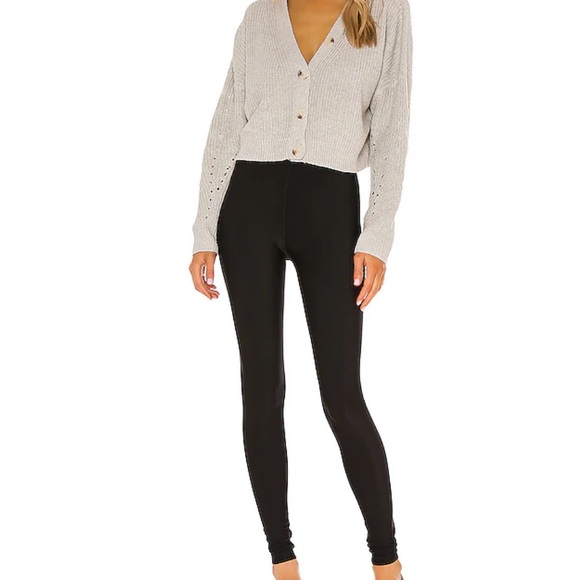 Plush Black Legging Fleece Lined Revolve Women NWT - Picture 2 of 2